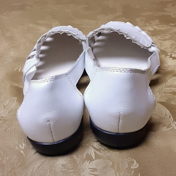 H SALON Sandals Women's 9 White Leather Comfort Walking VTG - Picture 5 of 13
